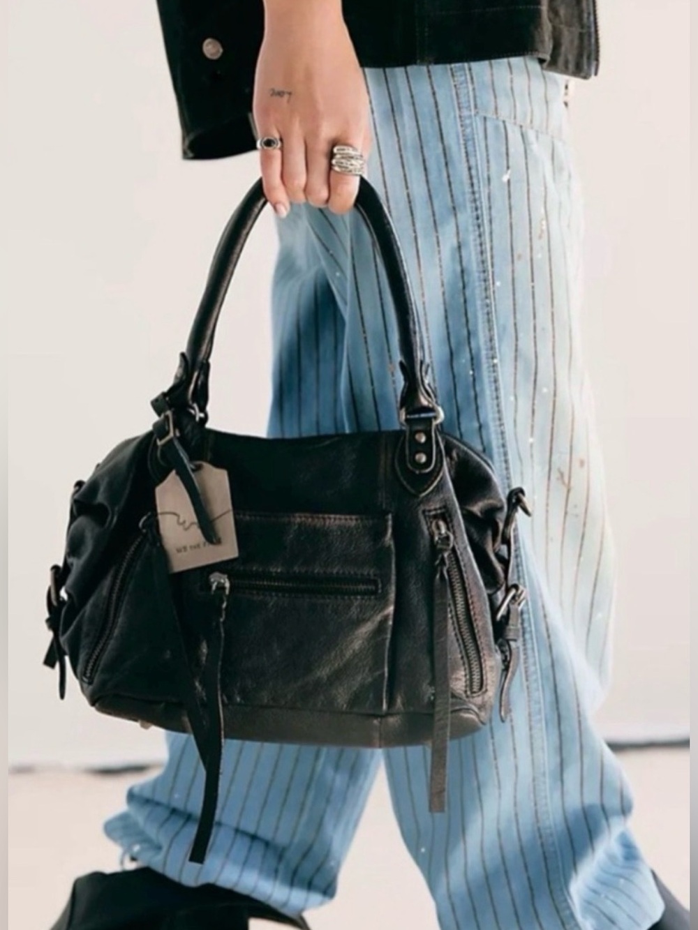 We The Free Baby Emerson tote in Black🔥 free people - Picture 2 of 14